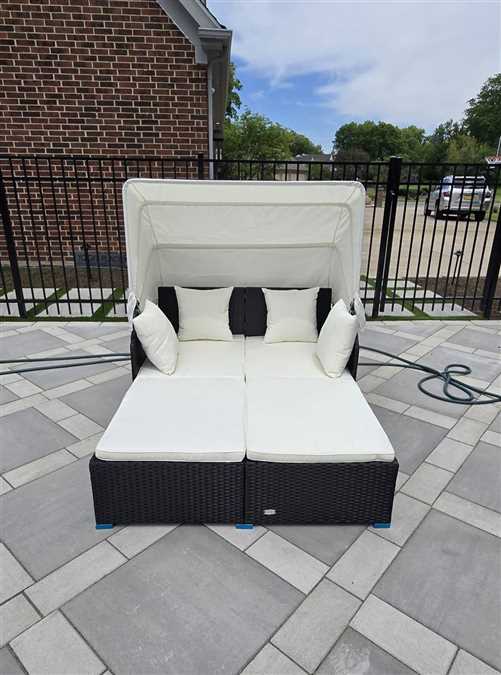 Sillón lounge de patio armado